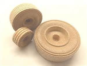 Picture of 2" Treaded Wheels, Northern Hardwood