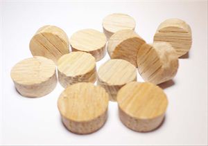 Picture of 1/2" Diameter Northern Hardwood Side/Face Grain Plugs
